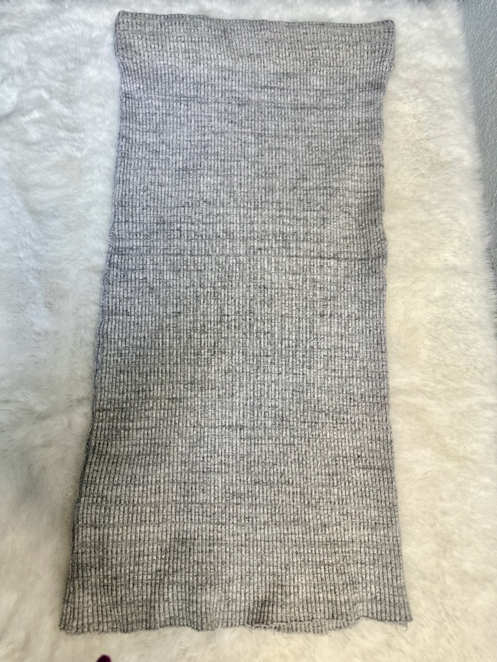 ✨ James Perse Ribbed Tube Skirt – Heather Gray – Size 1 ✨
